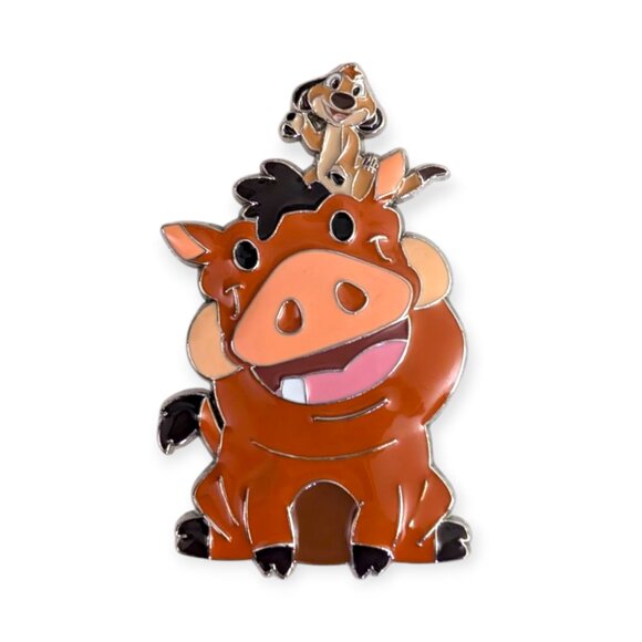 Lion King Disney Pin: Chibi Timon and Pumbaa - Picture 2 of 5